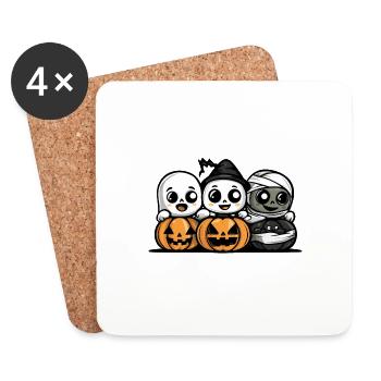 Halloween Party Trick Or Treat Comic - Untersetzer (4er-Set) - Weiß - Vorne