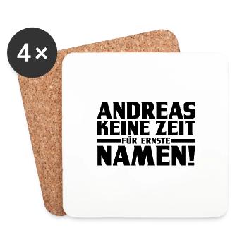 Vorname Andreas - Untersetzer (4er-Set) - Weiß - Vorne