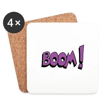Boom - Untersetzer (4er-Set) - Weiß - Vorne