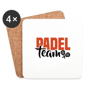 Padel Tennis Paddle Padel Ball Paddling Padel Tennis - Coasters (set of 4) - white - Front