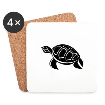 Tortoise - Coasters (set of 4) - white - Front