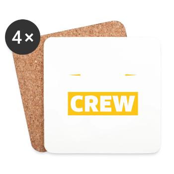 Bodybuilding Crew - Untersetzer (4er-Set) - Weiß - Vorne