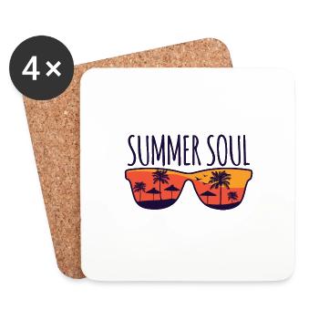 summer soul - Untersetzer (4er-Set) - Weiß - Vorne