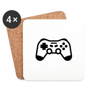 Video game controller - Coasters (set of 4) - white - Front