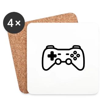 Videospiel-Controller - Untersetzer (4er-Set) - Weiß - Vorne