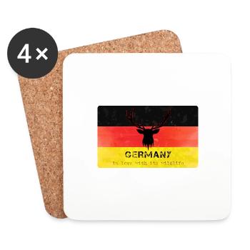 Germany Wildlife Germanys Wildlife - Coasters (set of 4) - white - Front