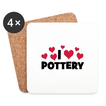 POTTERY - Untersetzer (4er-Set) - Weiß - Vorne