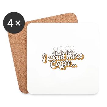 SLP Therapist Speech Language Sped Teacher Want - Coasters (set of 4) - white - Front