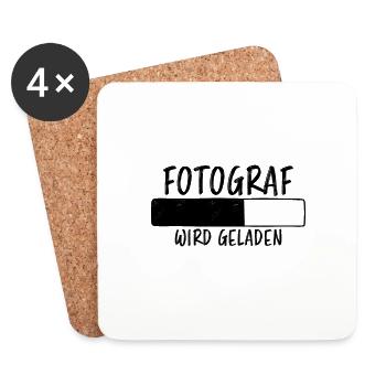 Fotograf Spruch Foto Lustiges Fotograf Geschenk - Untersetzer (4er-Set) - Weiß - Vorne