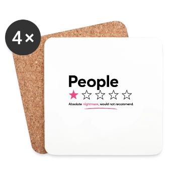 Sugar People - nightmare  - Untersetzer (4er-Set) - Weiß - Vorne
