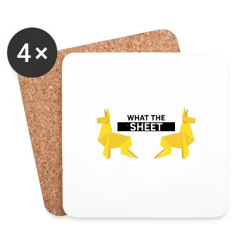 Conception d'origami Kirigami coloré - Dessous de verre (lot de 4) - blanc - Devant