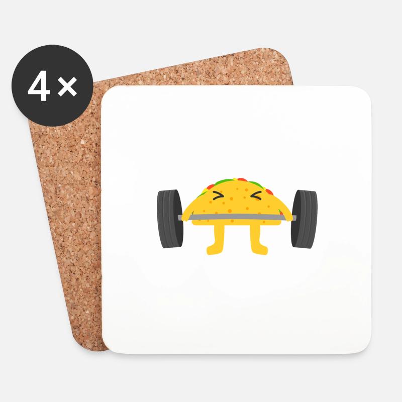 Taco - Untersetzer (4er-Set) - Weiß