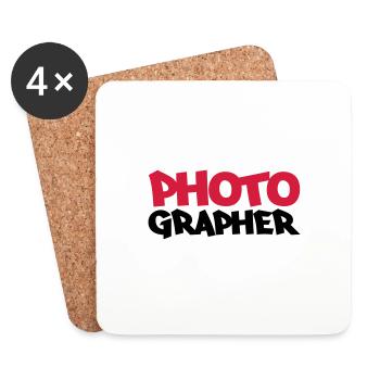 Photographer - Coasters (set of 4) - white - Front