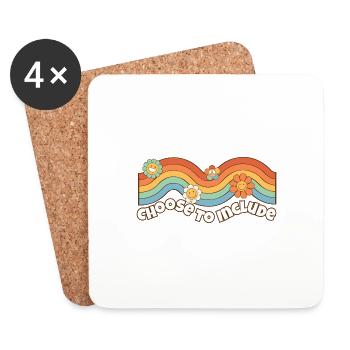 ABA Therapist Choose to Include Sped Teacher - Coasters (set of 4) - white - Front