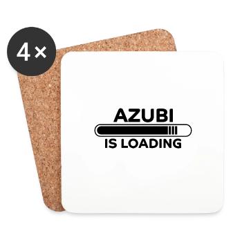 Azubi Spruch Lehrling Job Lustiges Azubi Geschenk - Untersetzer (4er-Set) - Weiß - Vorne
