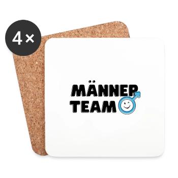 Männer Team Stolz - Untersetzer (4er-Set) - Weiß - Vorne