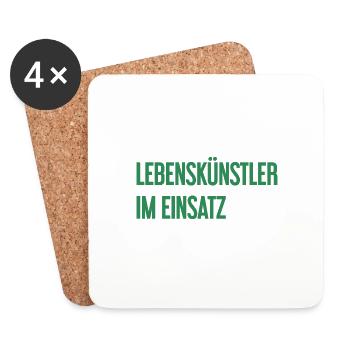 Artists of life in action - Coasters (set of 4) - white - Front