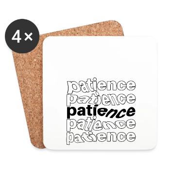 Patience - Coasters (set of 4) - white - Front