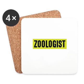 We look good from animal scientist gift - Coasters (set of 4) - white - Front