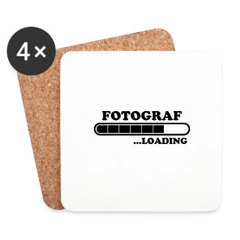 Fotograf Spruch Foto Lustiges Fotograf Geschenk - Untersetzer (4er-Set) - Weiß - Vorne