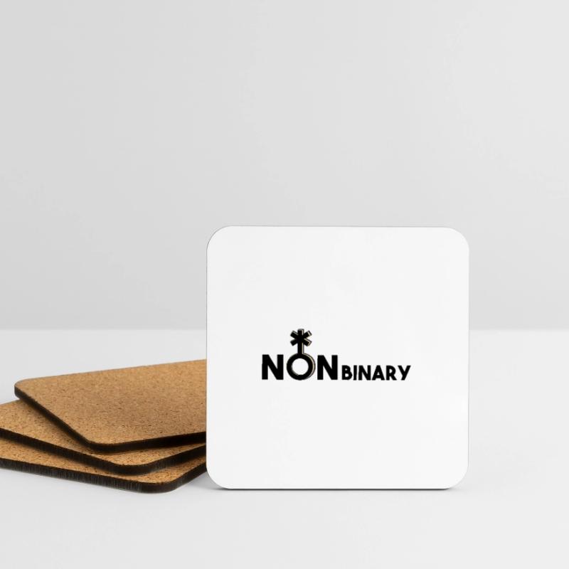 Nonbinary nonbinary nonbinary symbol multi-driving Coasters (set of 4)
