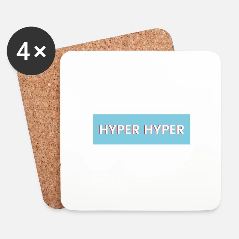 HYPER HYPER - Untersetzer (4er-Set) - Weiß