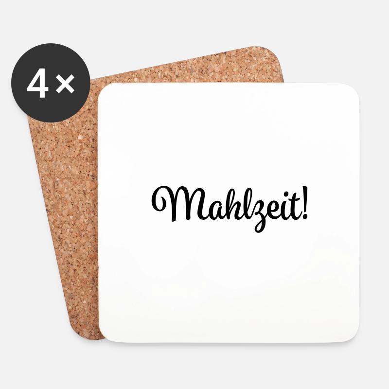 mahlzeit - Untersetzer (4er-Set) - Weiß
