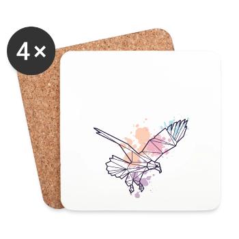 Flying Eagle - Coasters (set of 4) - white - Front