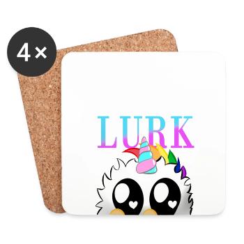 Lurk Puschel - Untersetzer (4er-Set) - Weiß - Vorne