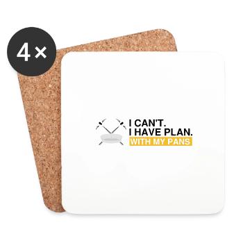 Gold Digger Gold Panning Gold Mining Designs - Coasters (set of 4) - white - Front