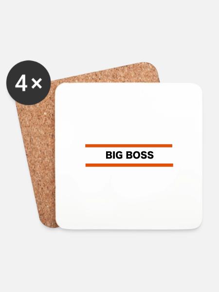 Big Boss - Untersetzer (4er-Set) - Weiß