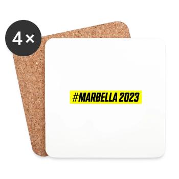 Marbella 2023 - Coasters (set of 4) - white - Front