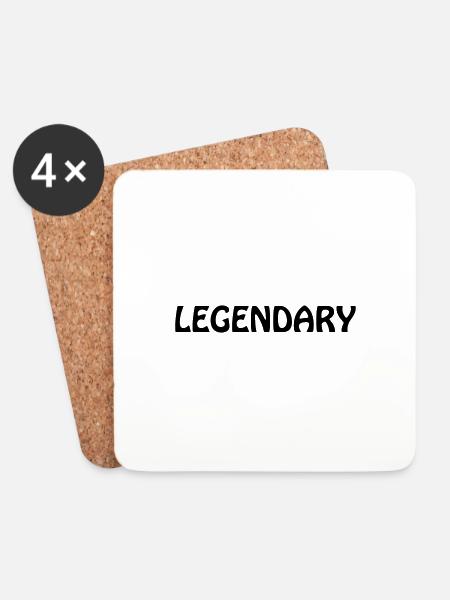 Legendary - Coasters (set of 4) - white
