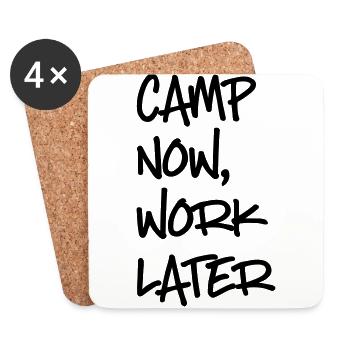 camping - Coasters (set of 4) - white - Front