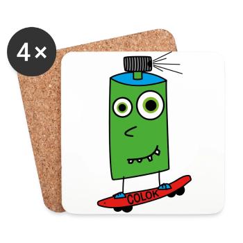 Board sprayer - Coasters (set of 4) - white - Front