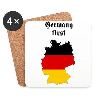 Allemagne - Dessous de verre (lot de 4) - blanc - Devant