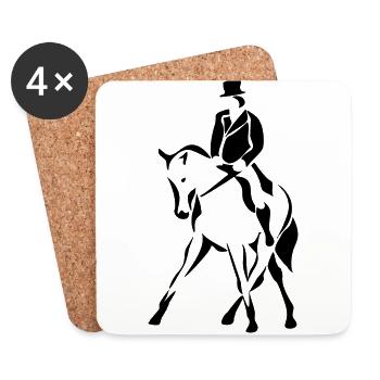 Dressage - Concevez vos propres vêtements - Dessous de verre (lot de 4) - blanc - Devant