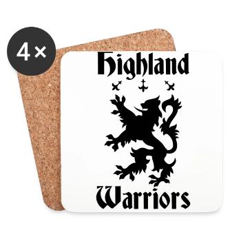 Highland Warriors - Untersetzer (4er-Set) - Weiß - Vorne