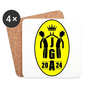 Bachelor Party 2024 Bachelor Party - Coasters (set of 4) - white - Front