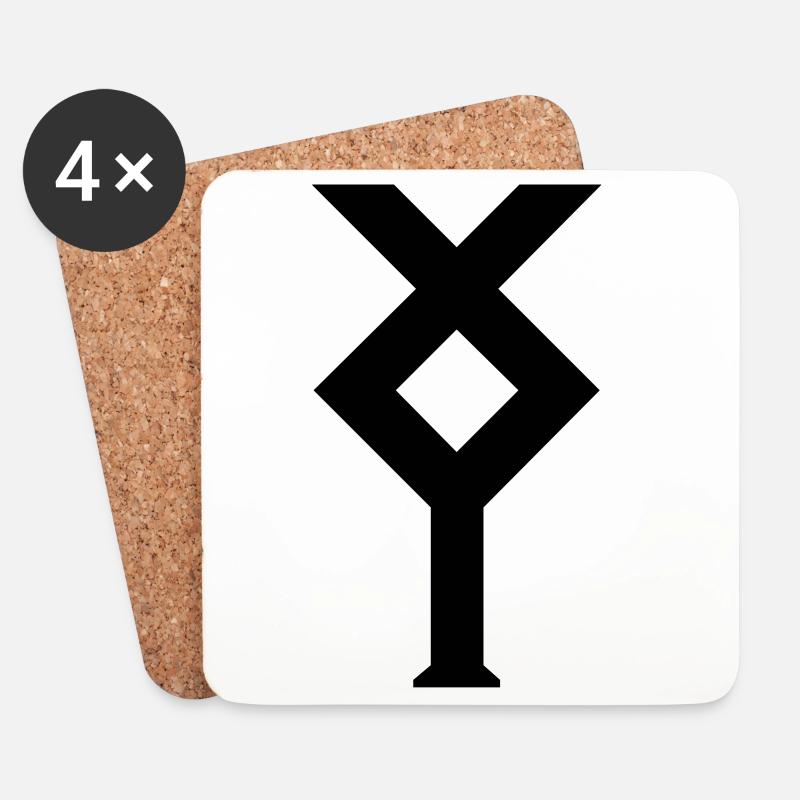 Ixylon Segelklasse Segelzeichen - Untersetzer (4er-Set) - Weiß