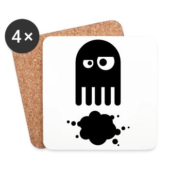 octopus - Untersetzer (4er-Set) - Weiß - Vorne
