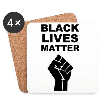 Black Lives Matter - Coasters (set of 4) - white - Front