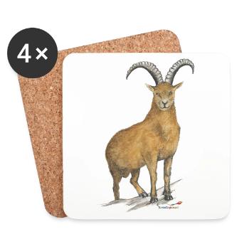 Capricorn - Coasters (set of 4) - white - Front