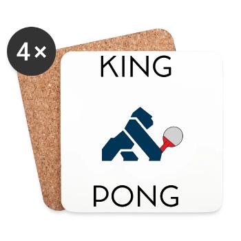 König Pong - Untersetzer (4er-Set) - Weiß - Vorne