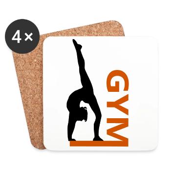 Gymnastics - Coasters (set of 4) - white - Front