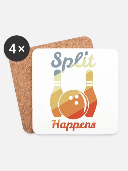 Split Happens - Glasbrikker (sæt med 4 stk.) - hvid