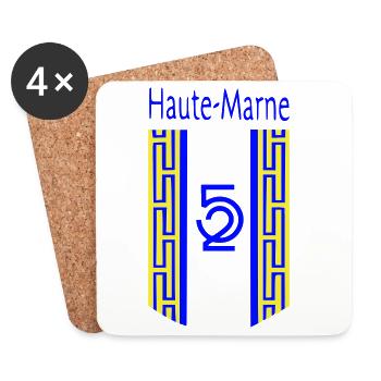 Haute-Marne - Coasters (set of 4) - white - Front