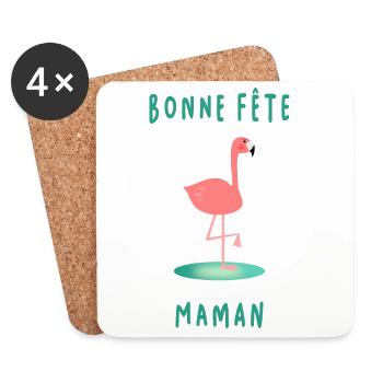 ALLES GUTE ZUM GEBURTSTAG. MAMA. MUTTERTAG - Untersetzer (4er-Set) - Weiß - Vorne