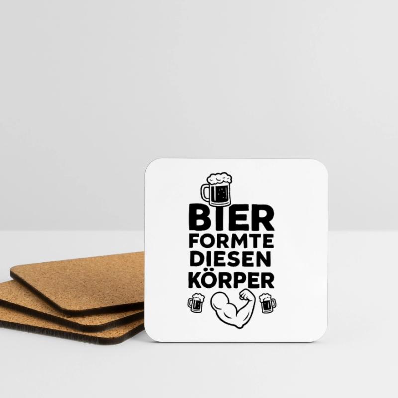 Bier formte diesen Körper Untersetzer (4er-Set)