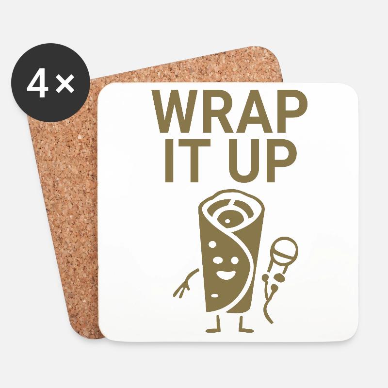 Wrap it up - Untersetzer (4er-Set) - Weiß